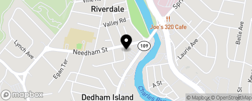 Map of Dedham Community Fridge