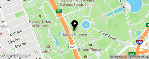 Map of La Jornada Queens Museum