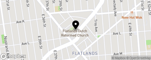 Map of Flatlands Reformed Church