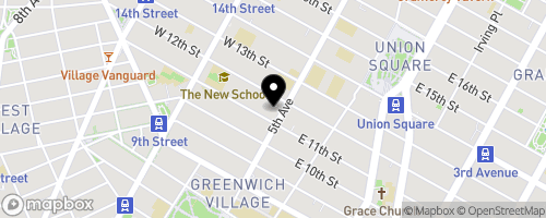 Map of Soup Kitchen at St. Josephs Church in Greenwich Village