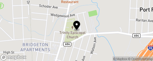 Map of Trinity Church Food Pantry