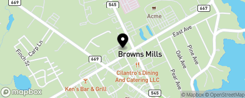 Map of Browns Mill United Methodist Church Food Pantry