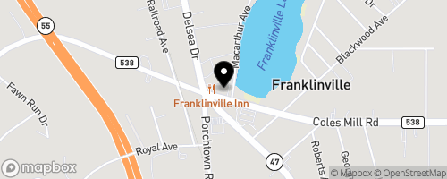 Map of Franklinville United Methodist Church
