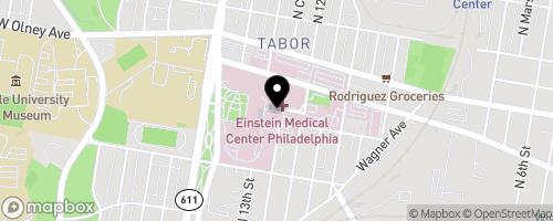 Map of Einstein Medical Center "Fresh For All" Weekly Market
