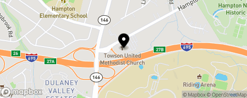 Map of Towson United Methodist Church- Food Pantry