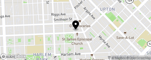 Map of St. James Episcopal Church Food Pantry
