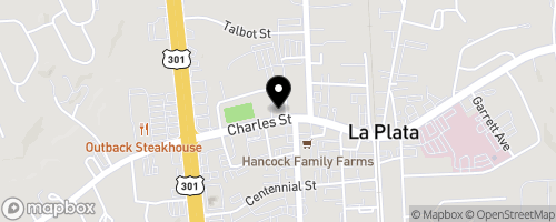 Map of Christ Church, La Plata Parish Food Pantry