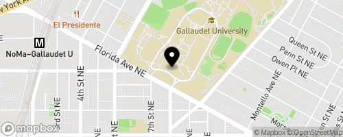 Map of Gallaudet University Food Pantry
