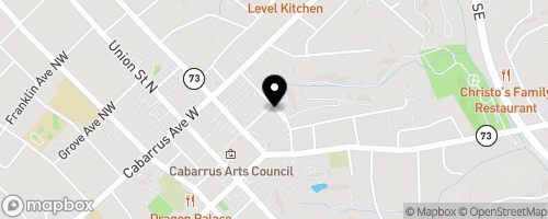 Map of CABARRUS VICTIMS ASSISTANCE NETWORK (CVAN)