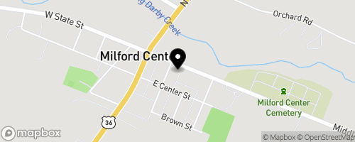Map of Milford Center Food Pantry