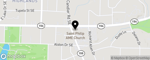 Map of St Philip AME Church