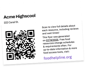 image of an example QR code on generated posters