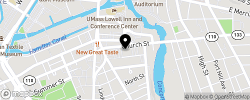 Map of ICNA Relief Lowell