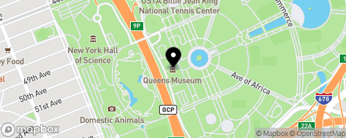 Map of La Jornada Queens Museum