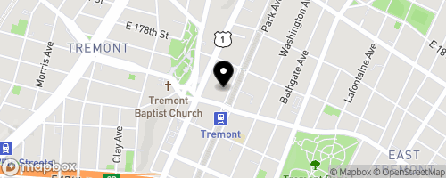 Map of Bronx Full Gospel Tabernacle, Inc.