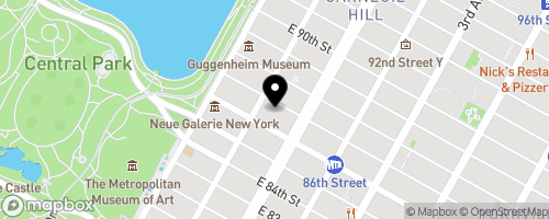 Map of Park Avenue Synagogue