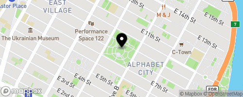 Map of Street Life Ministries - Tompkins Square Park