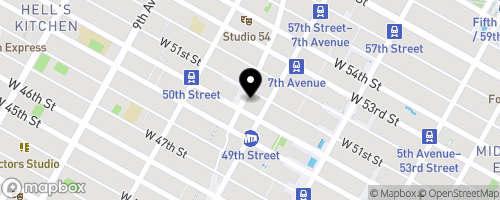 Map of Grand Central Food Program, SW corner 51st St. & Broadway