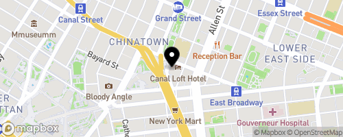 Map of Grand Central Food Program, Lower East Side Harm Reduction
