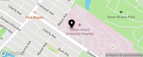 Map of Project Hospitality, Staten Island University Hospital North - Mobile Food Pantry