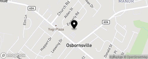 Map of Osbornville Baptist Church Food Pantry