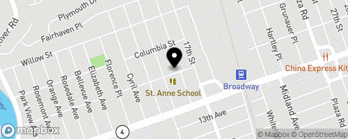 Map of Church of St. Anne Food Pantry