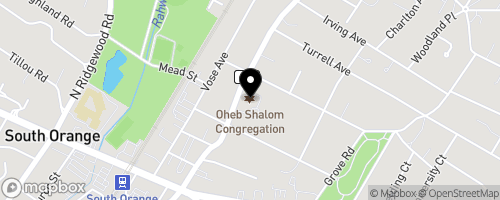 Map of The Bobrow Kosher Food Pantry - Oheb Shalom Congregation