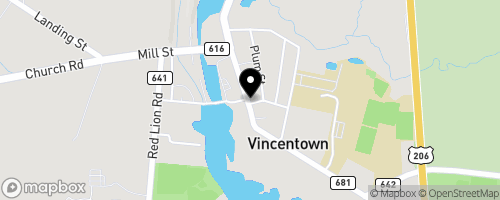 Map of Vincentown United Methodist Church Food Pantry