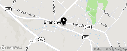 Map of Branchville United Methodist Church