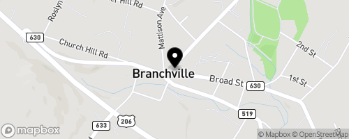 Map of United Methodist Church of Branchville
