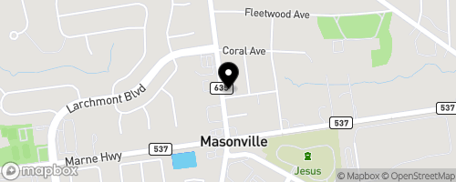 Map of Masonville United Methodist Church (The Caring Corner Food Pantry)