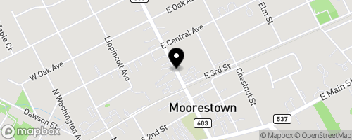 Map of Moorestown Ministerium Food Pantry
