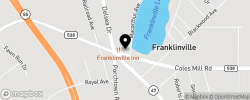 Map of Franklinville United Methodist Church