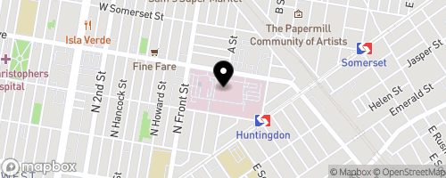 Map of Temple University Hospital, Episcopal Campus