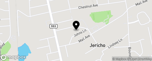 Map of Jericho - Deptford Community Development Pantry -      First Baptist Church of Jericho