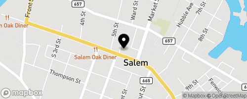 Map of Mickey Bowman @ First Baptist Church of Salem