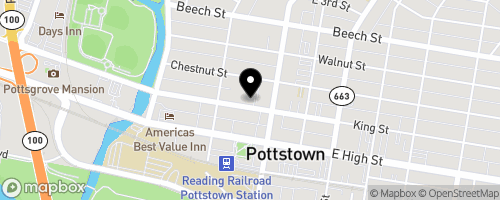 Map of Salvation Army Pottstown
