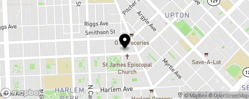 Map of St. James Episcopal Church Food Pantry