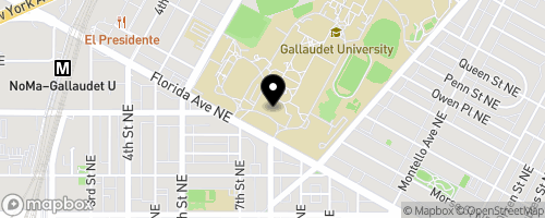 Map of Gallaudet University Food Pantry
