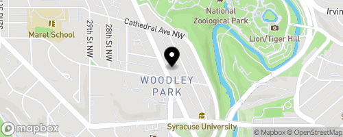 Map of Woodley House Food Pantry
