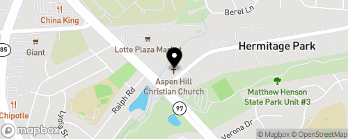 Map of Aspen Hill Christian Church (MUM Mobile Food Pantry)
