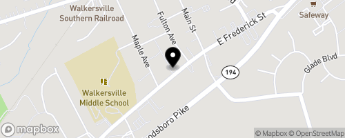 Map of Walkersville Food Bank Town Hall