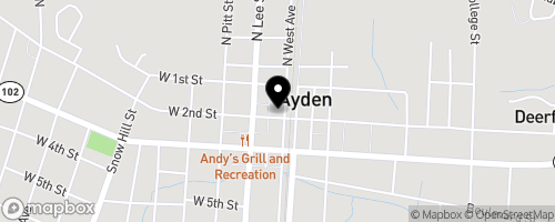 Map of Ayden Christian Care Food Bank