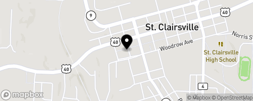 Map of St Clairsville Food Pantry