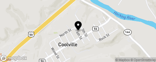 Map of Lutheran Social Services Mobile Pantry - Coolville Fire Department