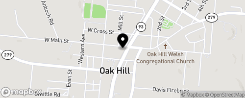Map of Oak Hill Food Pantry