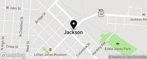 Map of The Food Program and Clothesline of Jackson