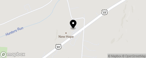 Map of New Hope Assembly of God Food Pantry