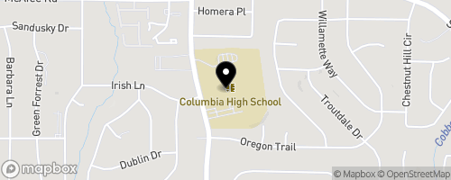 Map of Columbia High School