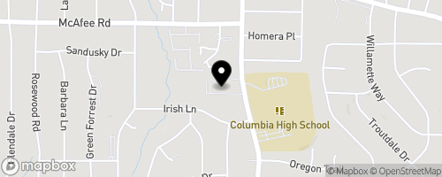 Map of Columbia Drive United Methodist Church